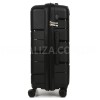 Валіза середня М поліпропілен чорна 65х44х28+5/77л/3.4кг/Worldline 289, фото 14