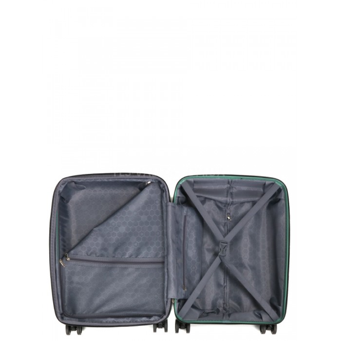 Валіза середня М поліпропілен чорна 65х44х28+5/77л/3.4кг/Worldline 289, фото 10