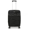 Валіза середня М поліпропілен чорна 65х44х28+5/77л/3.4кг/Worldline 289, фото 11