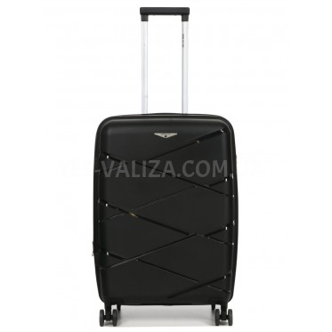 Чемодан средний М полипропилен чёрный 65х44х28+5/77л/3.4кгWorldline289