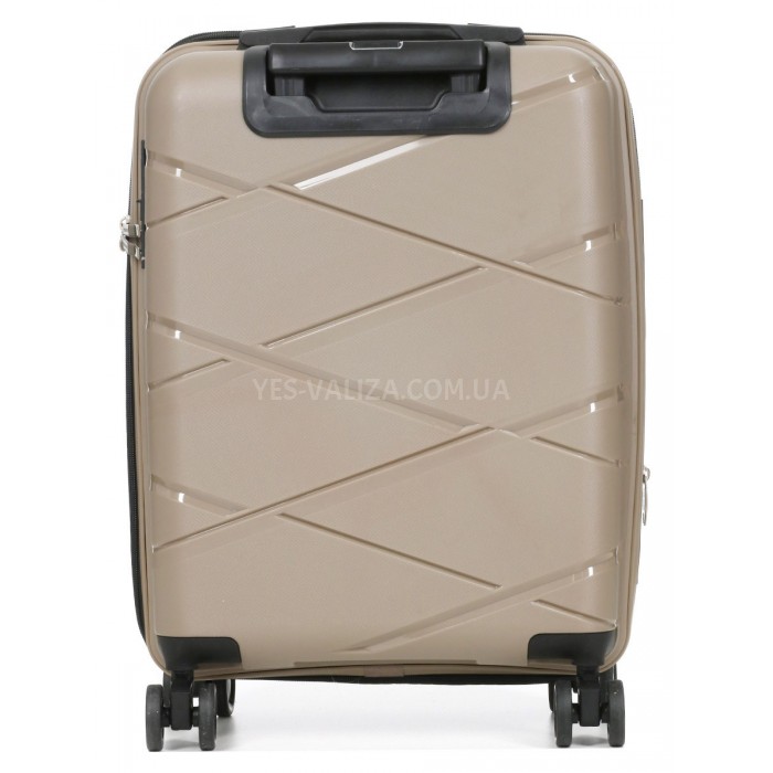 Валіза середня М поліпропілен беж 65х44х28+5см/77л/3.4кг/Worldline 289, фото 4