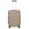 Валіза середня М поліпропілен беж 65х44х28+5см/77л/3.4кг/Worldline 289, фото 11