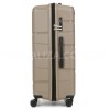 Чемодан большой L полипропилен беж 75х50х31+5/115л/4.4кг/Worldline 289, фото 13