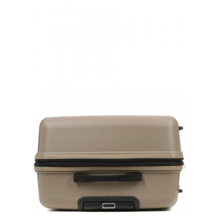 Чемодан большой L полипропилен беж 75х50х31+5/115л/4.4кг/Worldline 289, фото 6