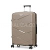 Чемодан большой L полипропилен беж 75х50х31+5/115л/4.4кг/Worldline 289, фото 12