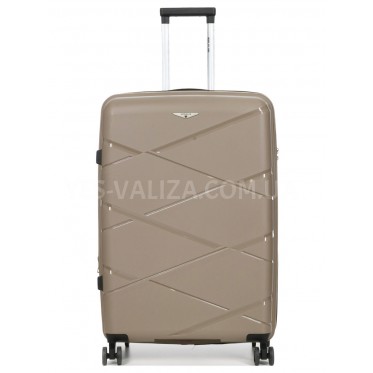 Чемодан большой L полипропилен беж 75х50х31+5/115л/4.4кг/Worldline 289