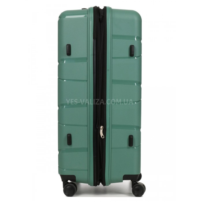 Валіза велика L поліпропілен зелена 75х50х31+5/115л/4.4кг/Worldline289, фото 5