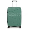 Чемодан большой L полипропилен зелён 75х50х31+5/115л/4.4кгWorldline289, фото 11