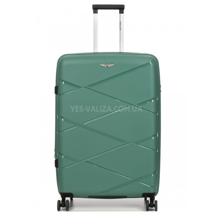 Чемодан большой L полипропилен зелён 75х50х31+5/115л/4.4кгWorldline289, фото 1