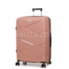 Чемодан большой L полипропилен пудра 75х50х31+5/115л/4.4кгWorldline289, фото 12