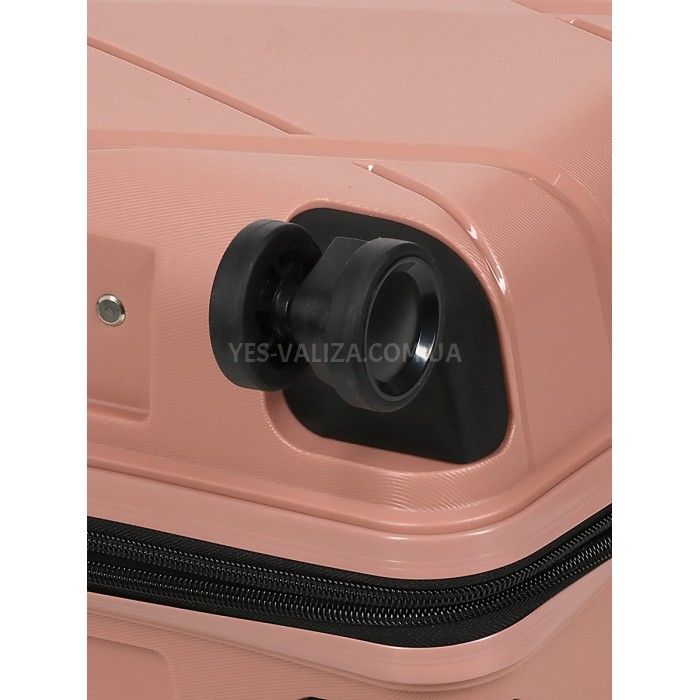 Валіза велика L поліпропілен пудра 75х50х31+5/115л/4.4кг/Worldline 289, фото 8