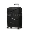 Валіза велика L поліпропілен чорна 75х50х31+5/115л/4.4кг/Worldline 289, фото 12