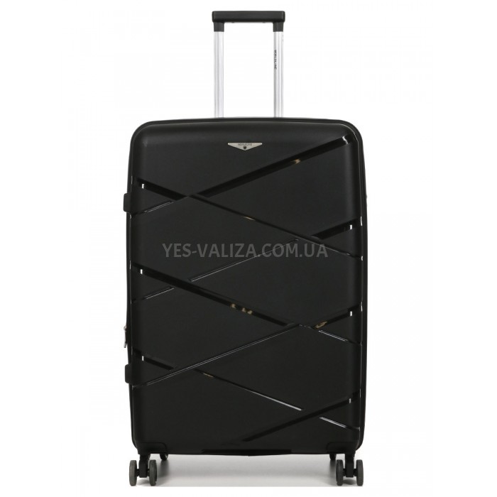 Чемодан большой L полипропилен чёрный75х50х31+5/115л/4.4кгWorldline289, фото 1