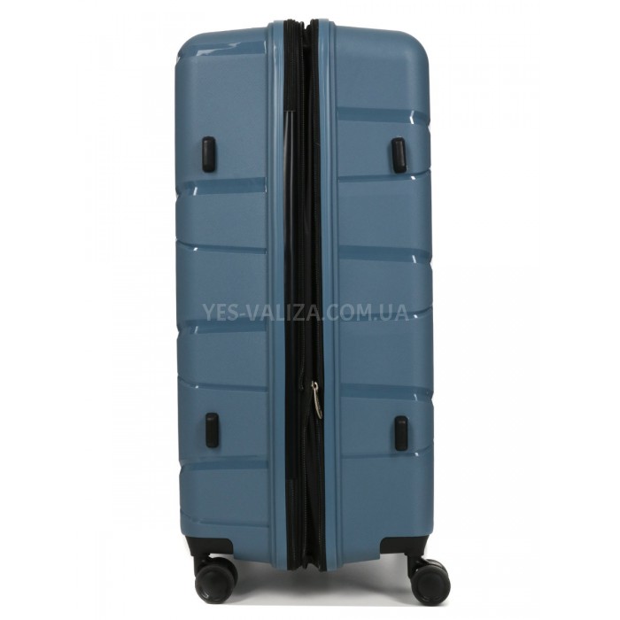Чемодан большой L полипропилен синий 75х50х31+5/115л/4.4кгWorldline289, фото 5