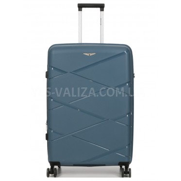 Чемодан большой L полипропилен синий 75х50х31+5/115л/4.4кгWorldline289