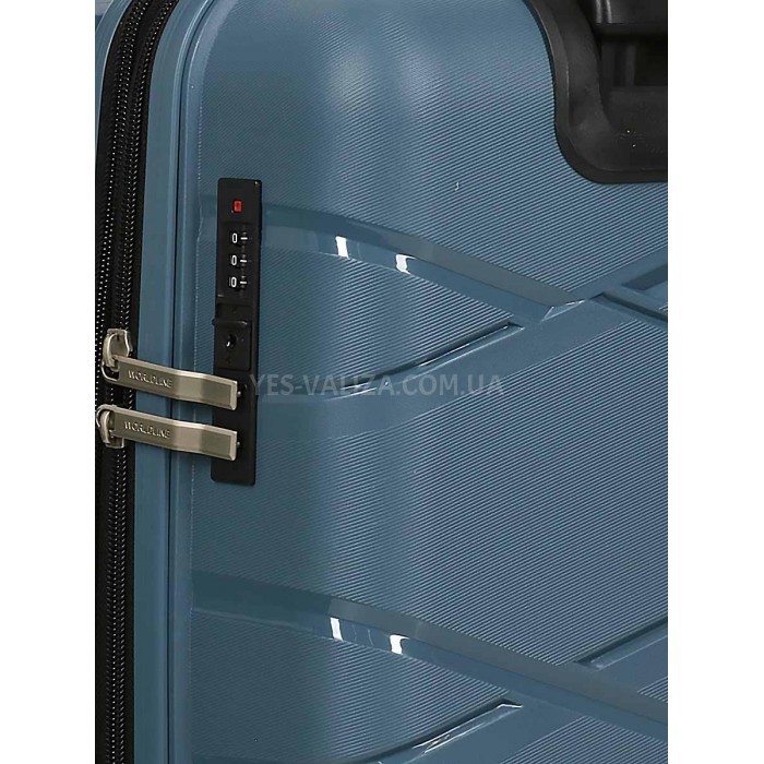 Набір валіз Франція (L M S-3шт) поліпропілен синій Worldline 289, фото 10