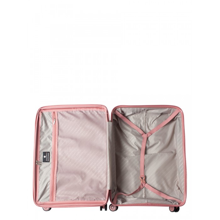 Валіза велика L поліпропілен пудра 76х52х31(+5)см/125л/4.6кг/Snowball, фото 9