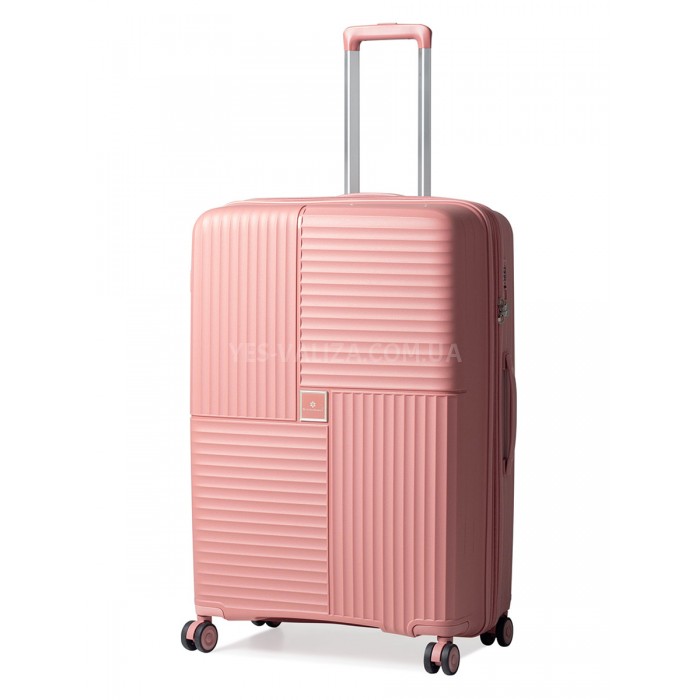 Чемодан большой L полипропилен пудра 76х52х31(+5)см/125л/4.6кг/Snowbal, фото 1