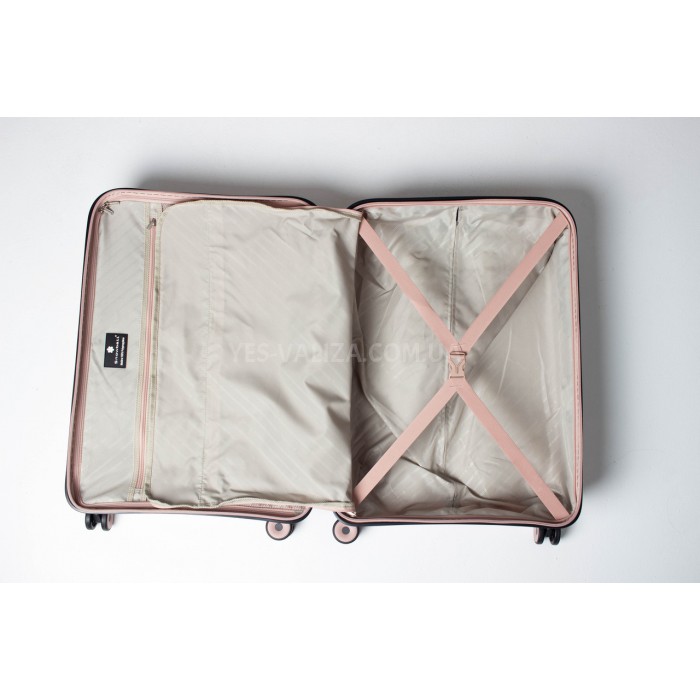 Валіза середня M поліпропілен пудра 66х45х27см/72л/3кг/Snowball 35203, фото 10