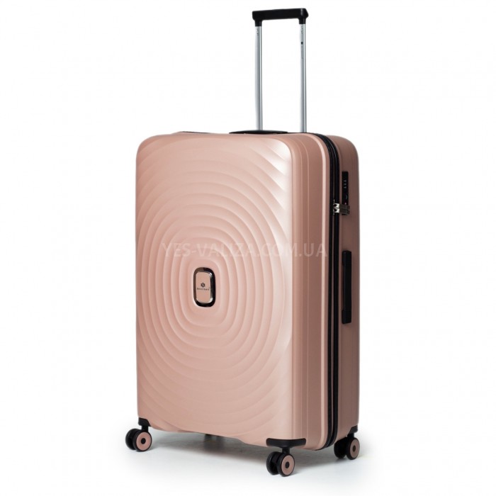 Чемодан средний M полипропилен пудра 66х45х27см/72л/3кг/Snowball 35203, фото 1