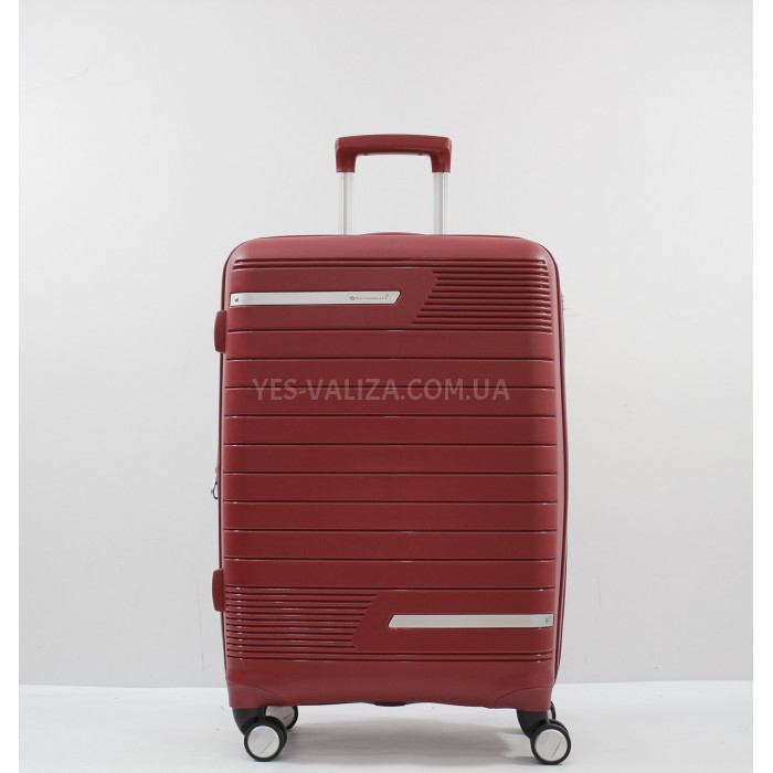 Набор чемоданов Франция (L M S-3шт) полипропилен красный/Snowball 91203, фото 3