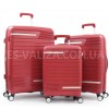Набор чемоданов Франция (L M S-3шт) полипропилен красный/Snowball 91203, фото 11