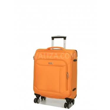 Чемодан ручная кладь S ткань жёлтый 55х36х20/35л/2.5кг/Snowball 87303