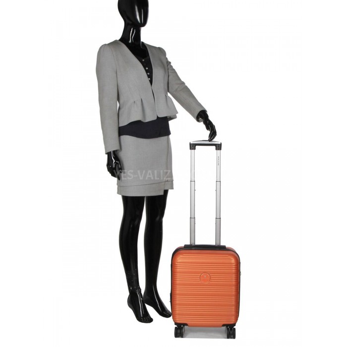Чемодан ручная кладь XS оранж 45х35х20(+5)см/30л/2.5кг/Worldline 805, фото 14