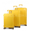 Набор чемоданов Франция (L M S-3шт) полипропилен жёлтый/Airtex 645, фото 2