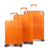 Набір валіз Франція (L M S-3шт) поліпропілен оранж/Airtex 645, фото 2