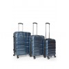 Набор чемоданов Франция (L M S-3шт) поликарбонат синий/Airtex 7223, фото 11