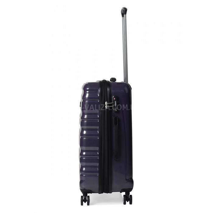 Набор чемоданов Франция (L M S-3шт) поликарбонат фиолет/Airtex 7223, фото 5