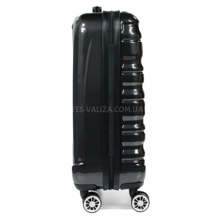 Набір валіз Франція (L M S-3шт) полікарбонат чорний/Airtex 7223, фото 5