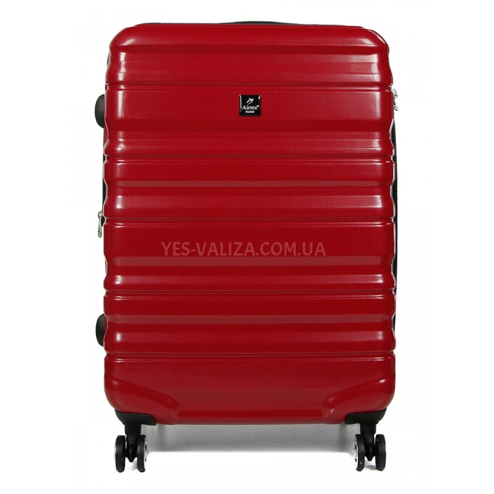 Набор чемоданов Франция (L M S-3шт) поликарбонат красный/Airtex 7223, фото 6