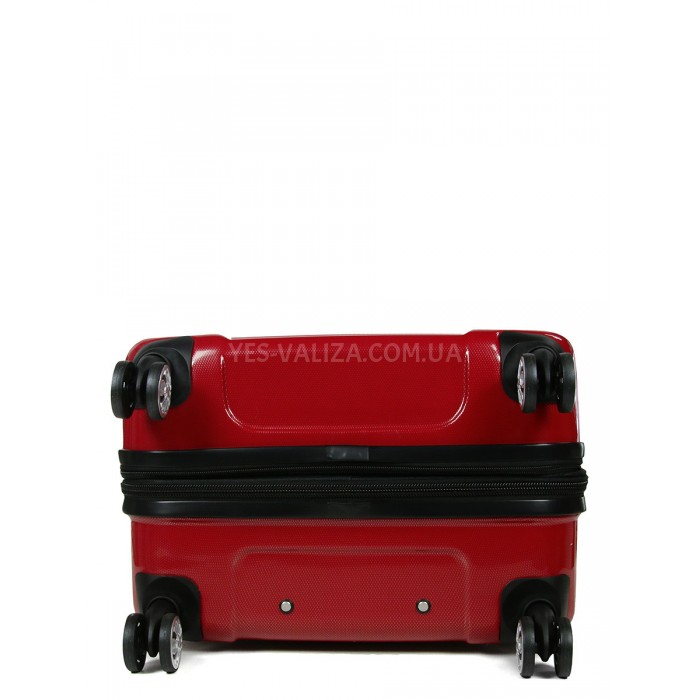 Набір валіз Франція (L M S-3шт) полікарбонат червоний/Airtex 7223, фото 3