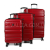 Набор чемоданов Франция (L M S-3шт) поликарбонат красный/Airtex 7223, фото 11