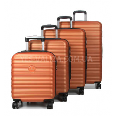 Набір валіз Франція (L M S+XS-4шт) оранж/Worldline 805