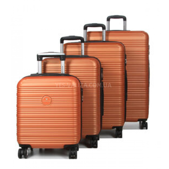 Набір валіз Франція (L M S+XS-4шт) оранж/Worldline 805, фото 1
