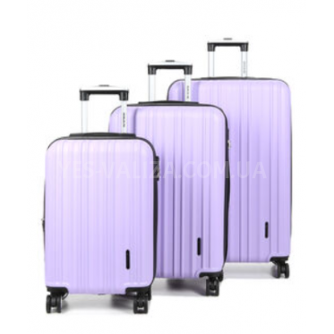 Набір валіз Франція (L M S-3шт) бузок/Worldline 623