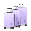 Набор чемоданов Франция (L M S-3шт) сирень/Worldline 623, фото 13