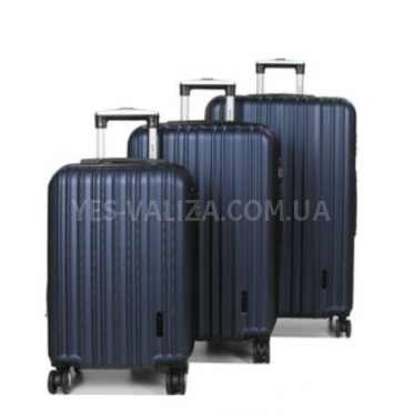 Набір валіз Франція (L M S-3шт) синя/Worldline 623