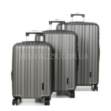 Набір валіз Франція (L M S-3шт) сірий/Worldline 623
