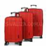 Набор чемоданов Франция (L M S-3шт) красный/Worldline 623, фото 2