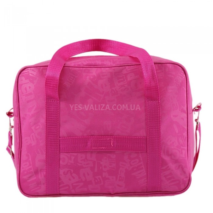Сумка(ручная кладь) Польша розовая буквы 40х30х20см/24л/0.5кг/Fly 0234, фото 3