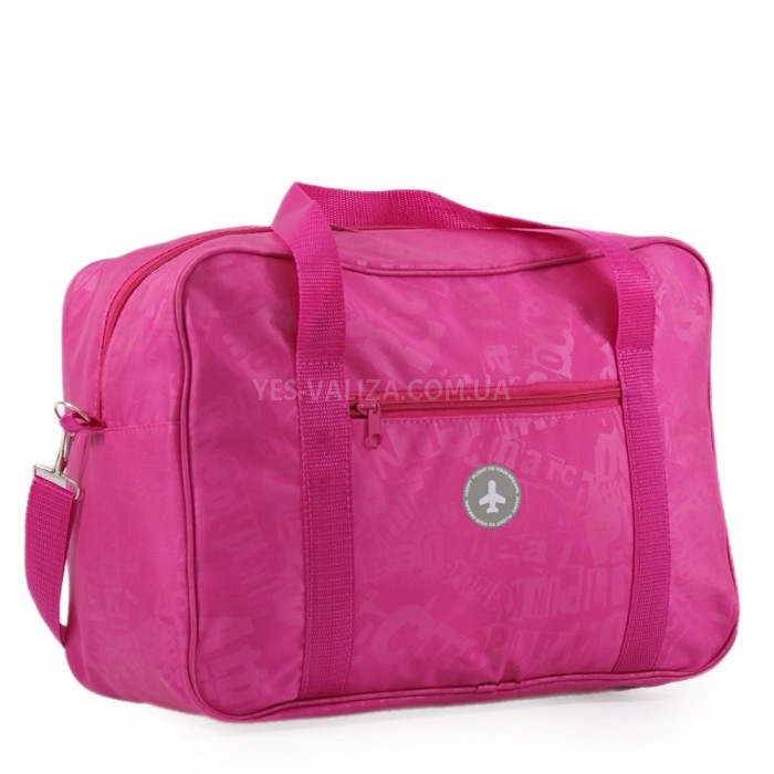 Сумка(ручная кладь) Польша розовая буквы 40х30х20см/24л/0.5кг/Fly 0234, фото 2