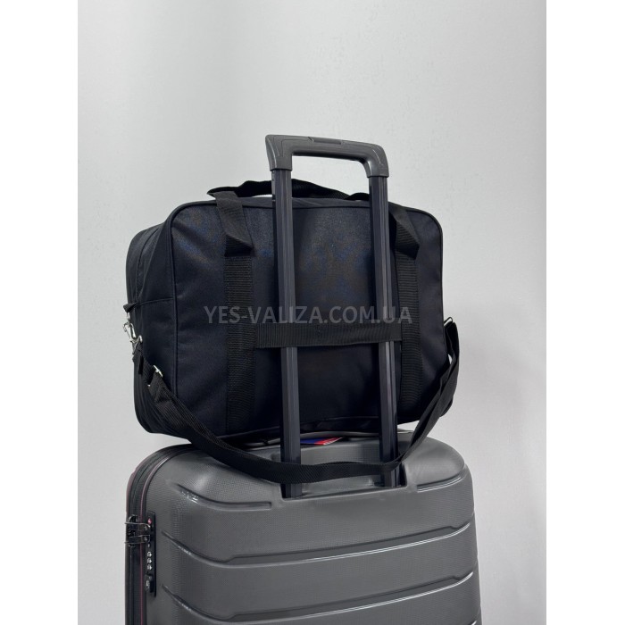 Сумка(ручная кладь) Польша чёрная 40х30х20см/24л/0.5кг/Fly 0234, фото 5