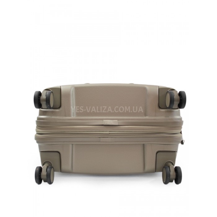 Валіза середня M поліпропілен шампань 68х46х28+5/89л/3.6кг/Airtex 245, фото 7