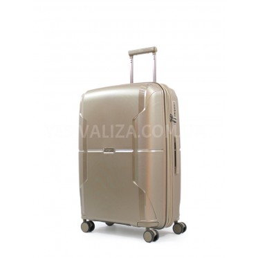 Чемодан средний M полипропилен шампань 68х46х28+5/89л/3.6кг/Airtex 245