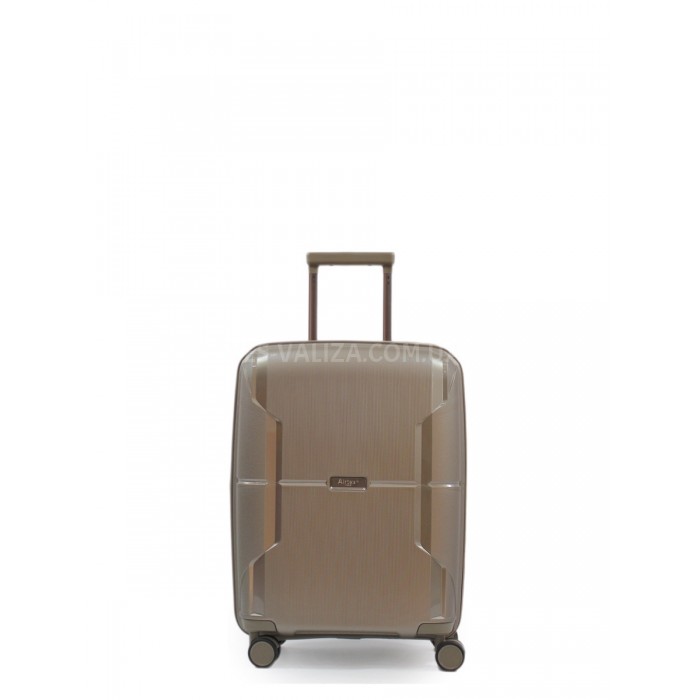 Чемодан малый S полипропилен шампань 55х40х21+5см/47л/2.6кг/Airtex 245, фото 2