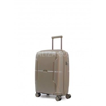 Чемодан малый S полипропилен шампань 55х40х21+5см/47л/2.6кг/Airtex 245